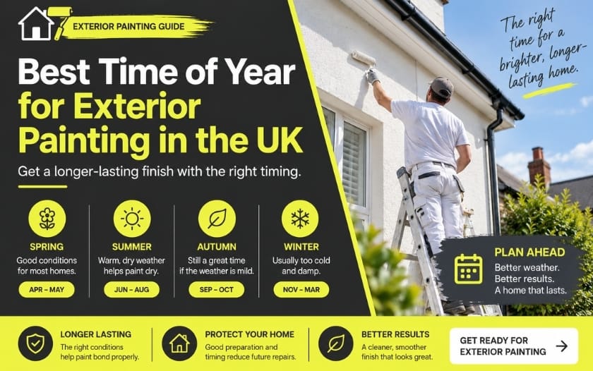 Best Time of Year for Exterior Painting in the UK best time for exterior painting UK